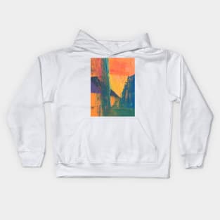 multicolored abstract texture Kids Hoodie